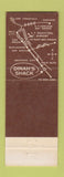 Matchbook Cover - Dinah's Shack Palo Alto CA Black Americana