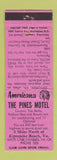 Matchbook Cover - Pines Motel Cape Charles VA Perkins Americana WEAR