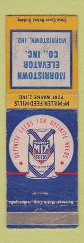 Matchbook Cover - Morristown Elevator IN McMillen Master Mix Feeds WEAR