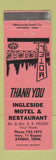 Matchbook Cover - Ingleside Motel Restaurant Athens TN WEAR