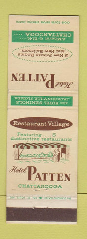 Matchbook Cover - Hotel Patten Chattanooga TN