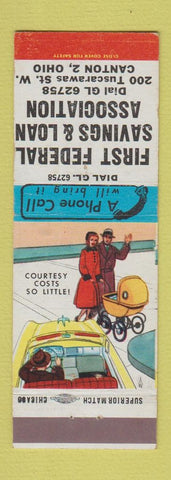 Matchbook Cover - First Federal Savings nad Loan Canton OH