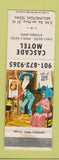Matchbook Cover - Cascade Motel Millington TN hillbilly WEAR