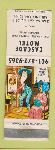 Matchbook Cover - Cascade Motel Millington TN hillbilly WEAR