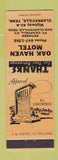 Matchbook Cover - Oak Haven Motel Clarksville TN