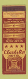 Matchbook Cover - Clarkston Hotel Nashville TN WEAR
