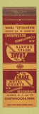 Matchbook Cover - Drake Hotel Courts Chattanooga TN Nashville TN WEAR
