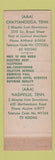 Matchbook Cover - Drake Hotel Courts Chattanooga TN Nashville TN WEAR