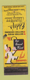 Matchbook Cover - Eddy's Restaurant Chattanooga TN WEAR