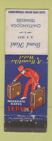 Matchbook Cover - Grand Hotel Chattanooga TN bellhop WEAR