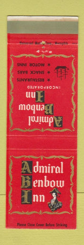 Matchbook Cover - Admiral Benbow Inn Chattanooga TN
