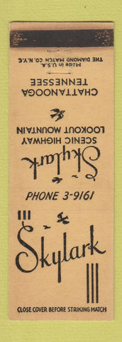 Matchbook Cover - Skylark Chattanooga TN WEAR