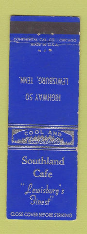Matchbook Cover - Southland Cafe Lewisburg TN