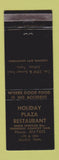 Matchbook Cover - Holiday Plaza Restaurant Jellico TN