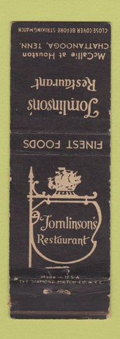 Matchbook Cover - Tomlinson's Restaurant Chattanooga TN WEAR