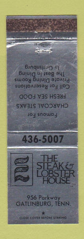 Matchbook Cover - Steak and Lobster House Gatlinburg TN WEAR