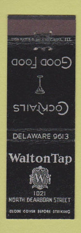 Matchbook Cover - Walton Tap Chicago IL