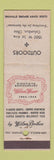 Matchbook Cover - Outdoors Columbus OH Wilson Sporting Goods WEAR 1944