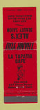 Matchbook Cover - Alex's Beauty Salon Bakersfield CA La Tapatia Cafe WEAR girlie
