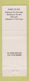 Matchbook Cover - Alex's Beauty Salon Bakersfield CA La Tapatia Cafe WEAR girlie