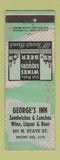 Matchbook Cover - George's Inn Sandwiches Lunches Chicago? ARROW
