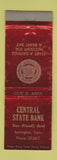 Matchbook Cover - Central State Bank Lexington TN