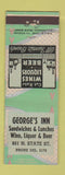 Matchbook Cover - George's Inn Sandwiches Lunches Chicago? ARROW