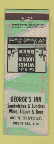 Matchbook Cover - George's Inn Sandwiches Lunches Chicago? ARROW
