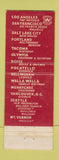 Matchbook Cover - Boise Hotel Boise ID Western Hotels