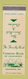 Matchbook Cover - Citziens Bank of Charleston MO