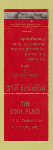 Matchbook Cover - Coin Place Antiques Clayton MO WEAR