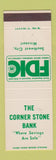 Matchbook Cover - Corner Stone Bank Southwest City MO
