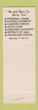 Matchbook Cover - Corner Stone Bank Southwest City MO