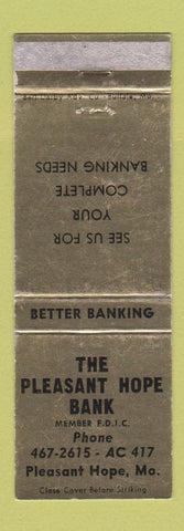 Matchbook Cover - Pleasant Hope Bank MO WEAR