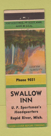 Matchbook Cover - Swallow Inn Rapid River MI