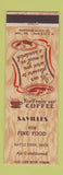 Matchbook Cover - Savilles Restaurant Battle Creek MI