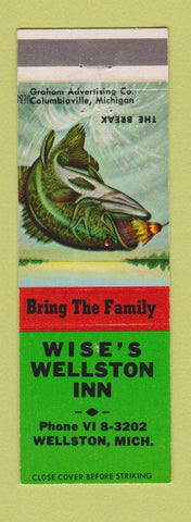 Matchbook Cover - Wise's Wellston Inn MI