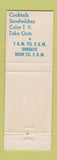 Matchbook Cover - Tommy's Sports Lounge Battle Creek MI