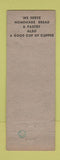 Matchbook Cover - Oakwood Grill Melvindale MI MISCUT