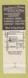Matchbook Cover - Mon Jin Jau Chinese Restaurant Troy MI