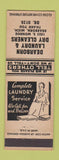 Matchbook Cover - Dearborn Laundry Dry Cleaning Dearborn MI