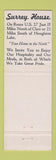 Matchbook Cover - Surrey House Harrison MI