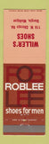 Matchbook Cover - Roblee Men's Shoes Willer's Sturgis MI
