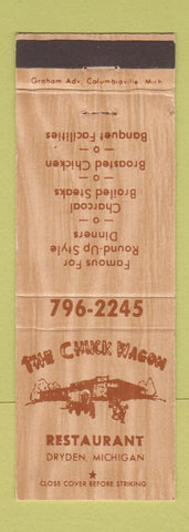 Matchbook Cover - The Chuck Wagon Restaurant Dryden MI