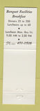 Matchbook Cover - The Finial Grand Rapids MI