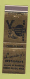 Matchbook Cover - Lanning's Restaurant Grand Rapids MI