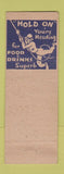 Matchbook Cover - Flamingo Tavern Indianapolis IN