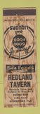 Matchbook Cover - Redland Tavern Homestead FL