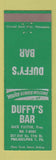 Matchbook Cover - Duffy's Bar Philadelphia PA Jack Pastor