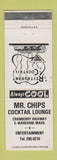 Matchbook Cover - Mr Chips Cocktail Lounge East Wareham MA